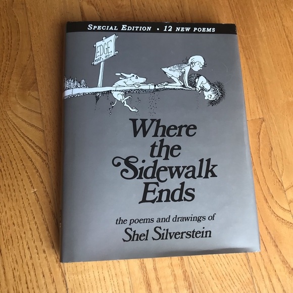 Harper Other - Where the Sidewalk Ends poem book by Shel Silverstein special edition hard cover